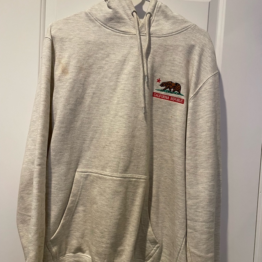 California Republic Cream Color Hoodie